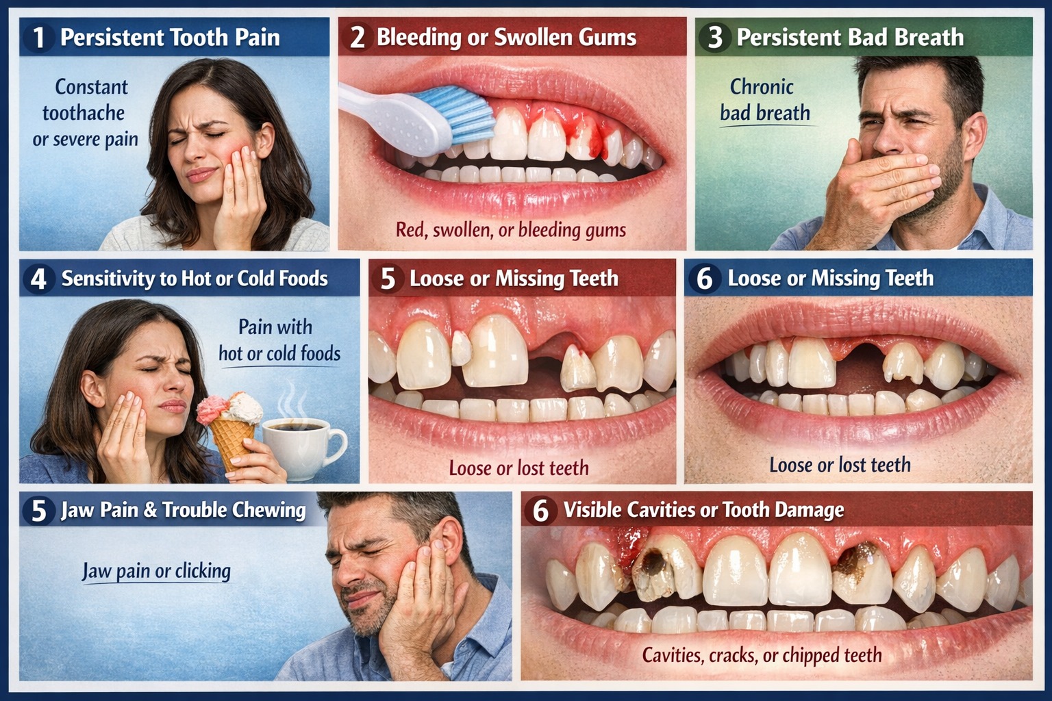 Dental warning signs - indicators to see a dentist